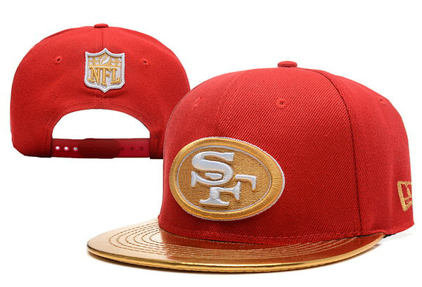 San Francisco 49ers Red Snapback Hat XDF 0613